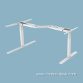 2024 New Design Office adjustable student desk Height Adjustable Electric l shaped desk cheap